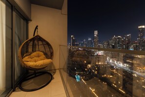 Appartement, balcon, vue ville | Enceinte de l’hébergement