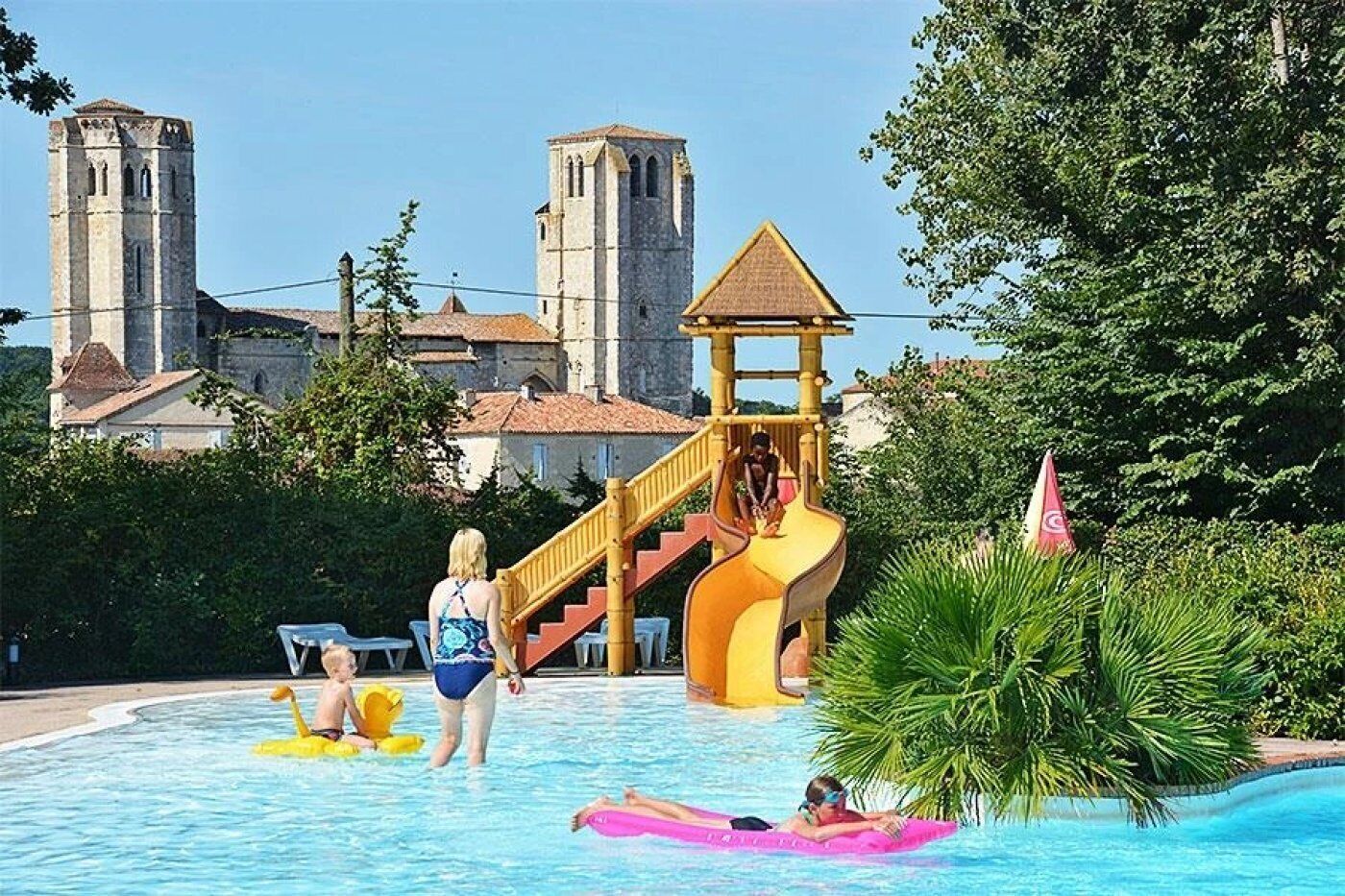 A heated pool