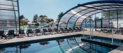 Indoor pool, a heated pool