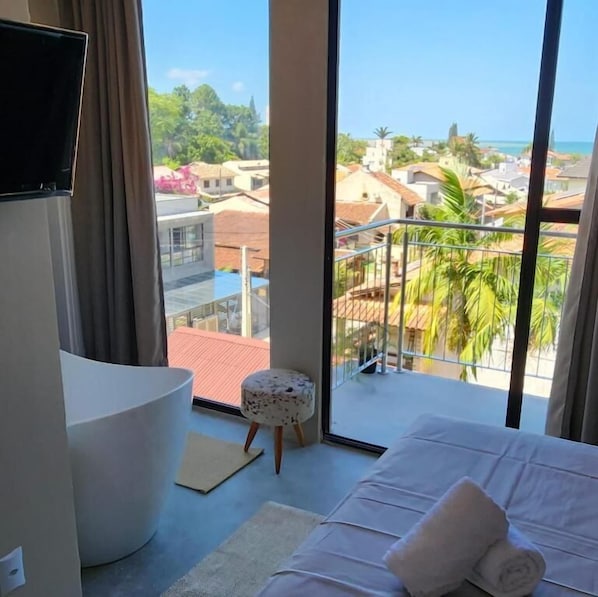 Deluxe-Doppelzimmer, Balkon, Meerblick
