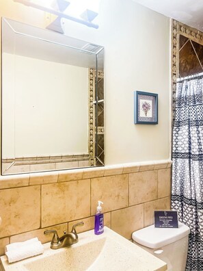 Bathroom - The Tiny House on Schiffman | Yard + Downtown (Huntsville)