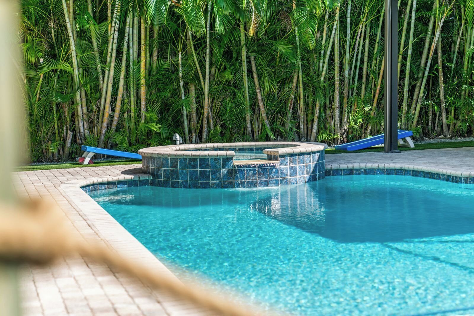 A heated pool