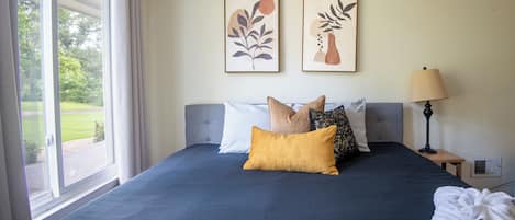Wake up to natural light, stretch out in the king bed, and ease into the day. This inviting room was designed with comfort in mind from morning to night.