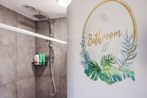 Shower, hair dryer