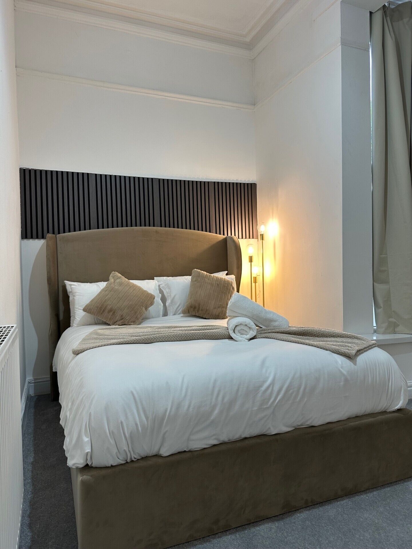 Iron/ironing board, travel crib, free WiFi, bed sheets