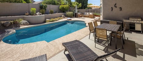 A heated pool