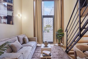 Apartment | Living area - Charming AC Duplex - Bastille Le Marais (Paris)