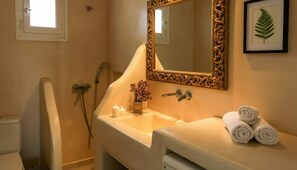 Villa | Bathroom - Kalafatis Stay With Private Pool (Mykonos)