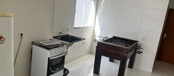 Small house with pool and barbecue.