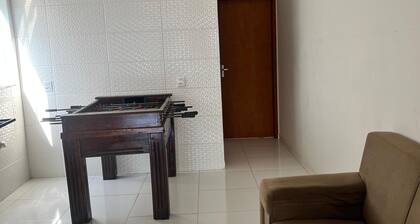 Small house with pool and barbecue.