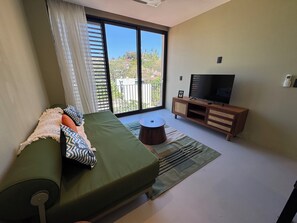 Living area - Cozy 1-bedroom apartment with AC in pleasant Sayulita (Sayulita)