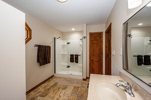Shower, towels