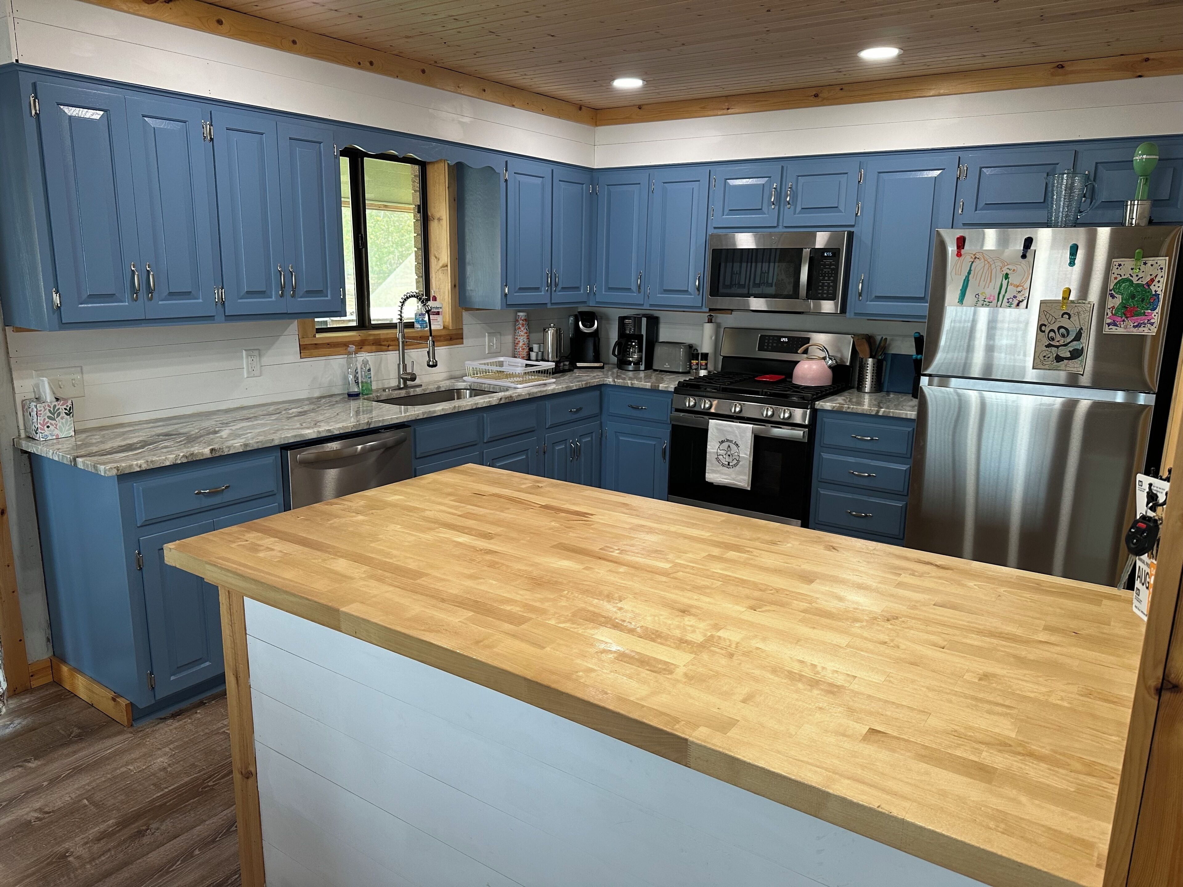 Microwave, oven, stovetop, dishwasher