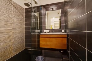 Shower, towels - Jardin Tropical - Clim - Vue Mer (Saint-Paul)