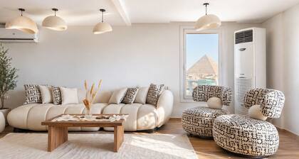 Luxury panoramic GEM and Pyramids view apartment
