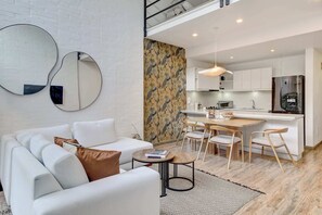 TV, offices - w* | Deluxe 1BR Duplex w/ Terrace near El Virrey (Bogotá)