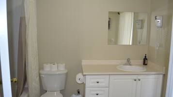 Hair dryer, towels