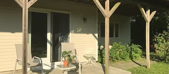 Tucked away on a wooded acre, close to the coast and Acadia National Park.
