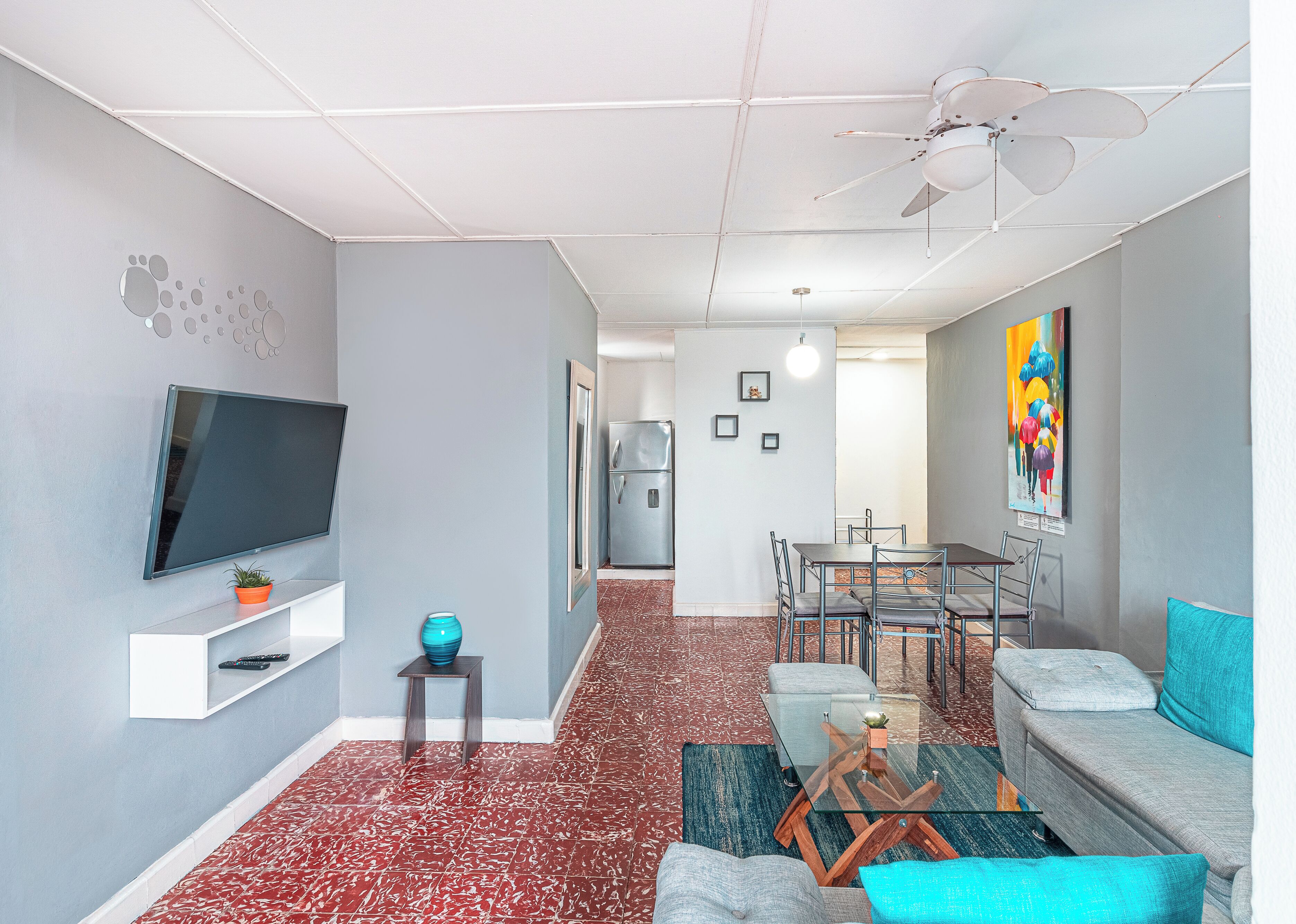 Apartment, 2 Bedrooms, City View | Living area