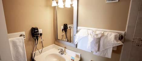 SĂšche-cheveux, serviettes fournies, savon, papier toilette