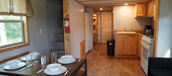 Stay Steps from Pine Lake | Family Cabin & Scenic Grounds | Pool & Kid's Area