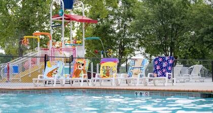 Pine Lakes Lakeside Cabin | Waterpark & Outdoor Adventure Playground