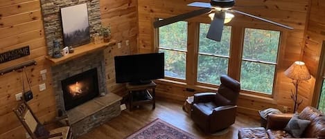 Smart-TV, Kamin, Videospiele, DVD-Player