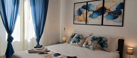 2 chambres, fer et planche Ă repasser, Wi-Fi gratuit, draps fournis