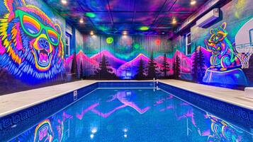 Indoor pool, a heated pool