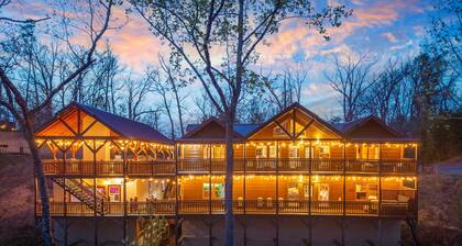 2 Bowling Lanes | 8BR Smoky Mtn Lodge | Hot Tub + 85° Pool + Arcade | Sleeps 22