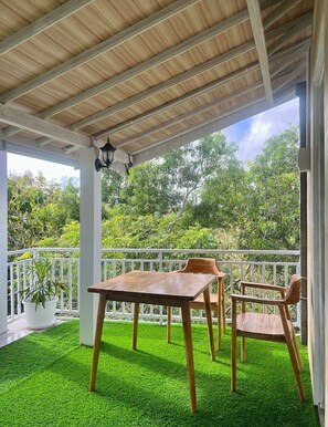 Tweepersoonskamer, uitzicht op stad | Balkon