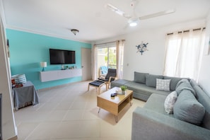 Apartment, 1 Bedroom, Balcony, Pool View | Living room - Garden Condos Apt 3 - Affordable 1br Apt In Sosua! (Sosúa)