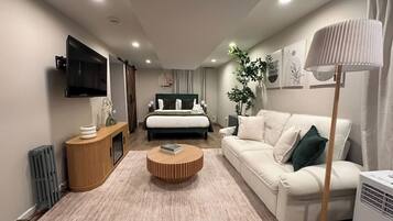 1 bedroom, iron/ironing board, travel crib, free WiFi
