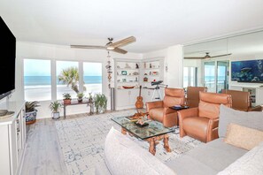 TV - Sand Dollar 3-305: Direct Oceanfront 3/2 Condo, Luxury in St. Augustine Beach! (St. Augustine)