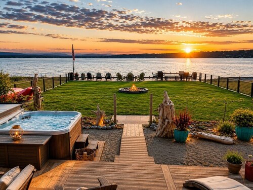 Beachfront I Hot Tub | EV Charger | Fire Pit