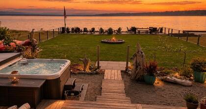 Beachfront Estate with Hot Tub and EV Charger