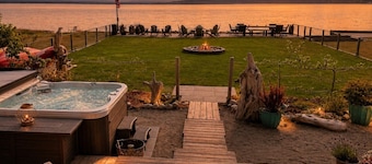 Beachfront Estate with Hot Tub and EV Charger