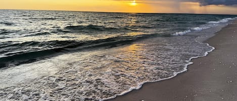On the beach