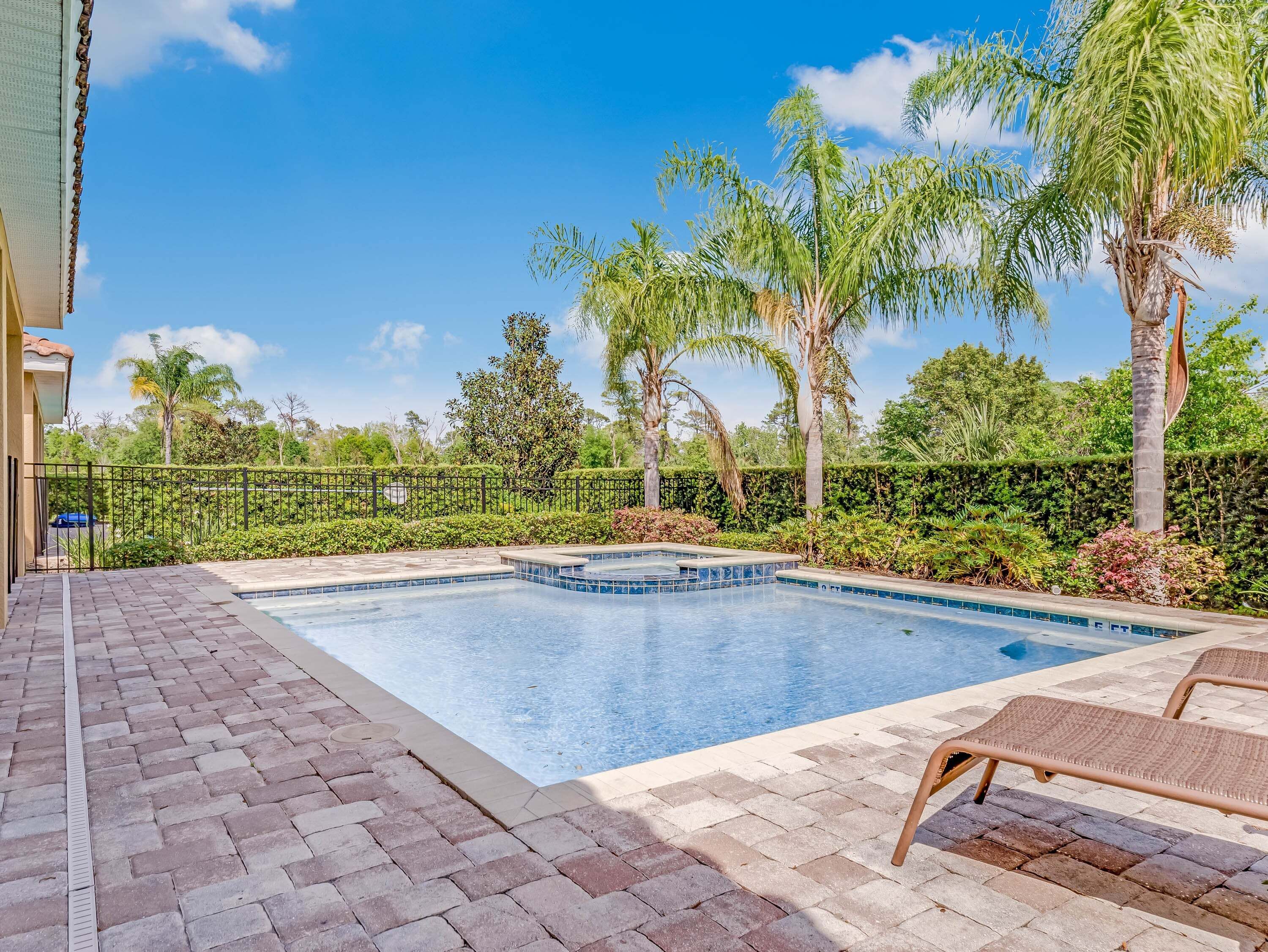 A heated pool