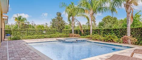 A heated pool