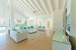 Villa, 5 Bedrooms, Accessible, Private Pool | Living room - 5BR Hispaniola Villa in Sosua (Sosúa)