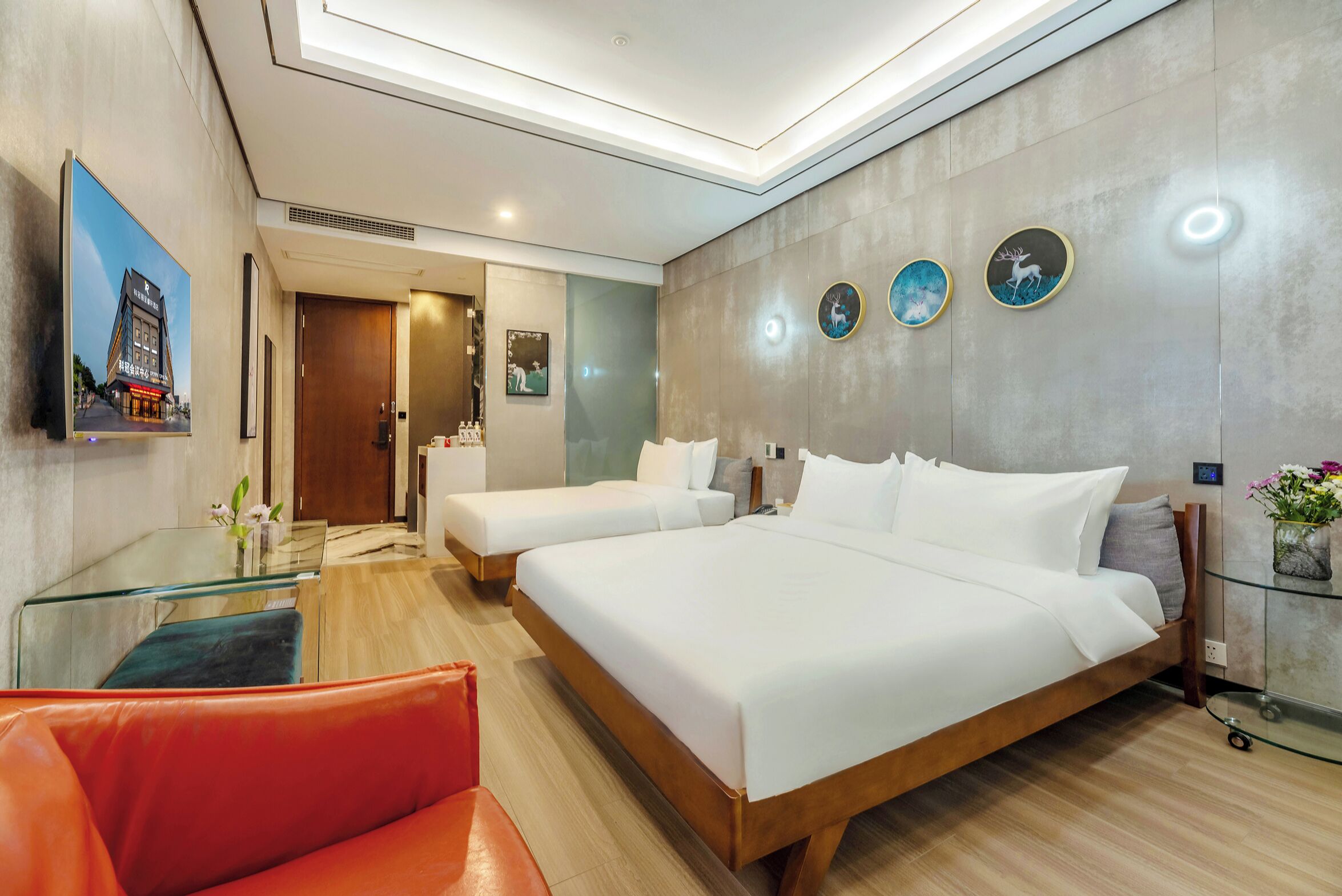 Deluxe-Zweibettzimmer, Stadtblick