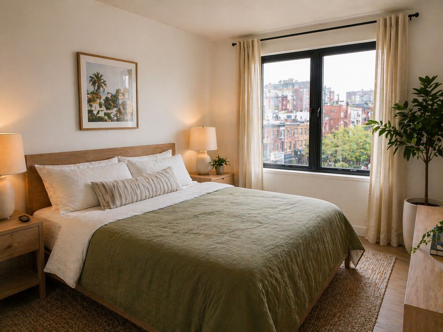 Quarto luxo, vista para a cidade