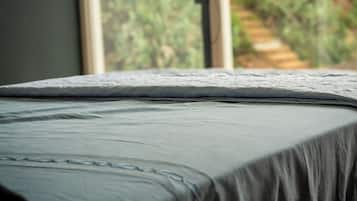 1 slaapkamer, een strijkplank/strijkijzer, wifi, beddengoed