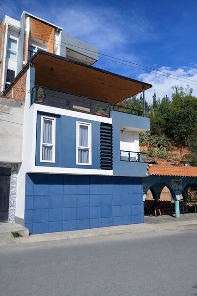 Modern apartment with terrace near the river lagoon.