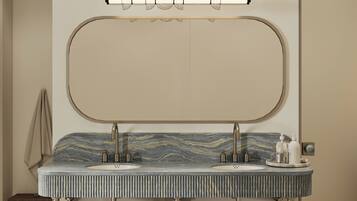 Signature 1BDR Apartment with Sauna | Bathroom