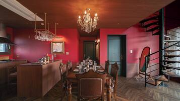 Premium House, Private Pool, Partial Ocean View | Dining
