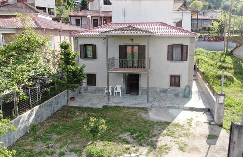 Authentic Mountain Village Home near Meteora- Fireplace, Views & Family Comfort