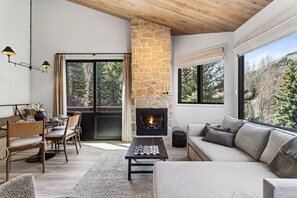 TV connectée, cheminée