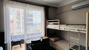 Desk, laptop workspace, free WiFi